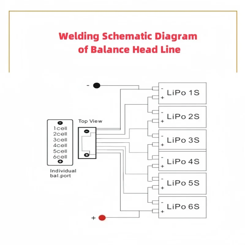 10PCs/lot 2S 3S 4S 5S 6s silicone cable 15 20 30cm balance charging line B6 balance charging plug lithium battery assembly line