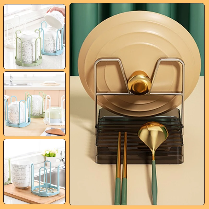 냄비 및 팬용 주방 캐비닛 오거나이저, 냄비 뚜껑, 스푼 보관 랙, 도마 건조 조리기구 선반 