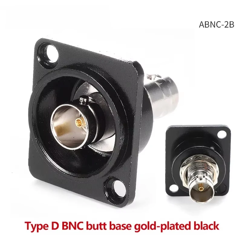 

BNC Welding Free 75 Euro Gold-Plated D-Type ABNC-2 Q9 Dual Straight SDI Female To Female Socket Adapter 86 Panel Information Box