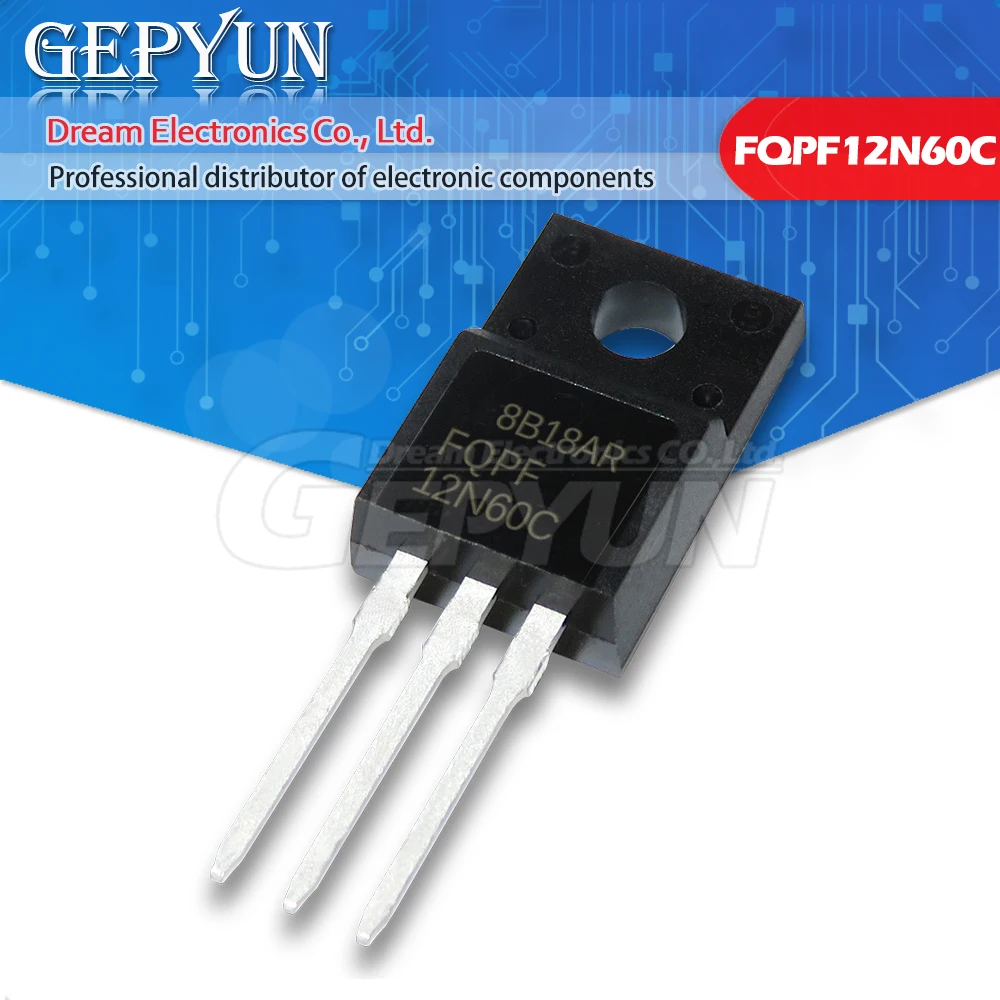 10PCS FQPF12N60C TO-220F 12N60C 12N60 TO220 FQPF12N60 TO-220 new MOS FET transistor