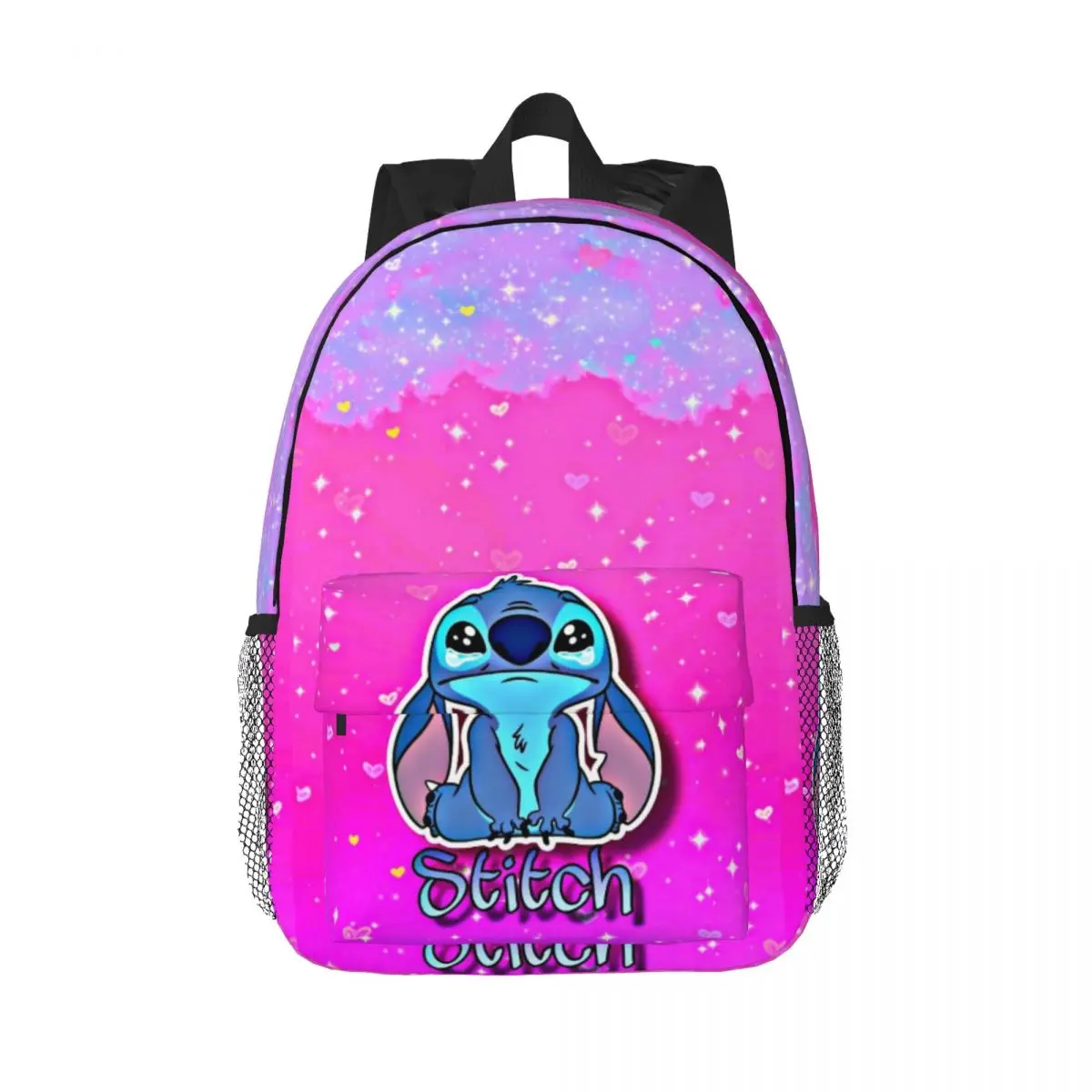 Stitch Printed Lightweight Casual Schoolbag For School, Outdoor, Shopping, Office 15inch