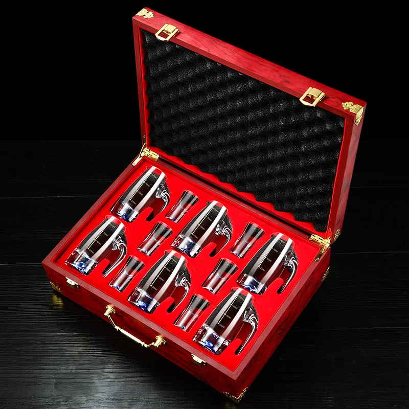 

Crystal glass Baijiu cup spirit cup wine set one cup gift box packaging company gift wine merchant gift box