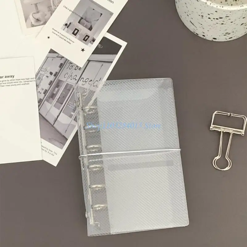 

R6FF Three Fold Binders Cover Binders Folder Clear Notebook Cover