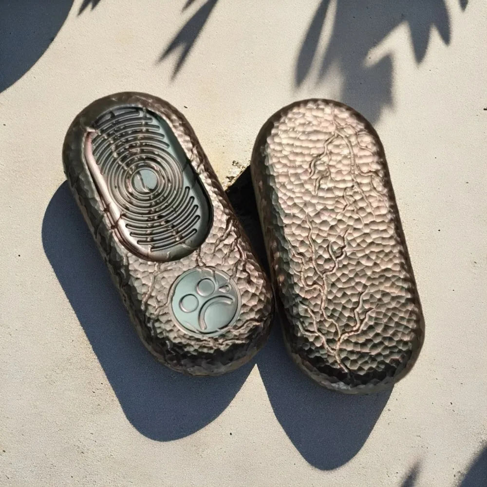 Metal Toys Dz TOP-B Fidget Slider Fingerprint Bespoke Services Stainless Steel Hammered Pattern Engraving