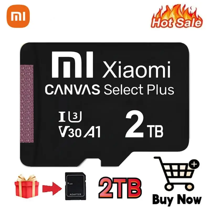 Xiaomi 1TB Micro SD Card High Speed SD Memory Card 128GB 256GB 32GB 64GB MicroSD U3 A2 TF Flash Card for Phone Camera table PC