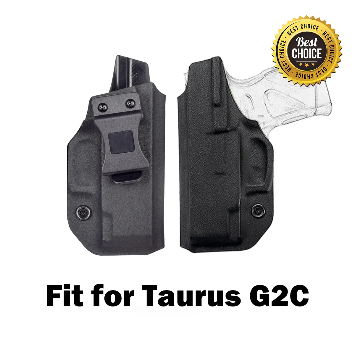 Taurus-Funda de fibra de carbono modelo G2C Kydex IWB dentro de la cintura, funda de transporte oculta, funda de pistola oculta, bolsa de pistola oculta, 9mm