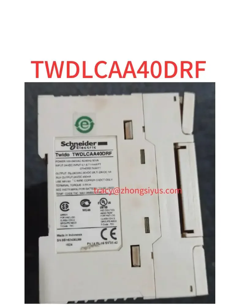 

Second-hand TWIDO Series PLC programmable controller, TWDLCAA40DRF, function package