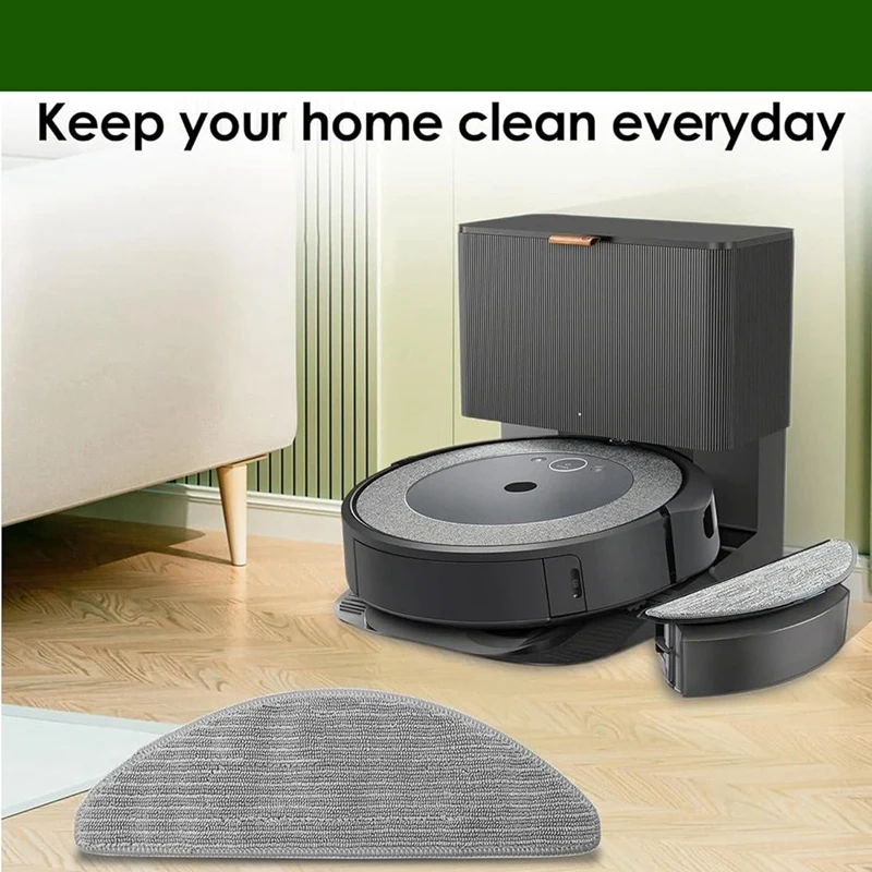 Lado principal Escova Filtro Mop, Substituição do Saco de Pó, Compatível para Irobot Roomba Combo I5, I5 Plus, J5, J5 Plus