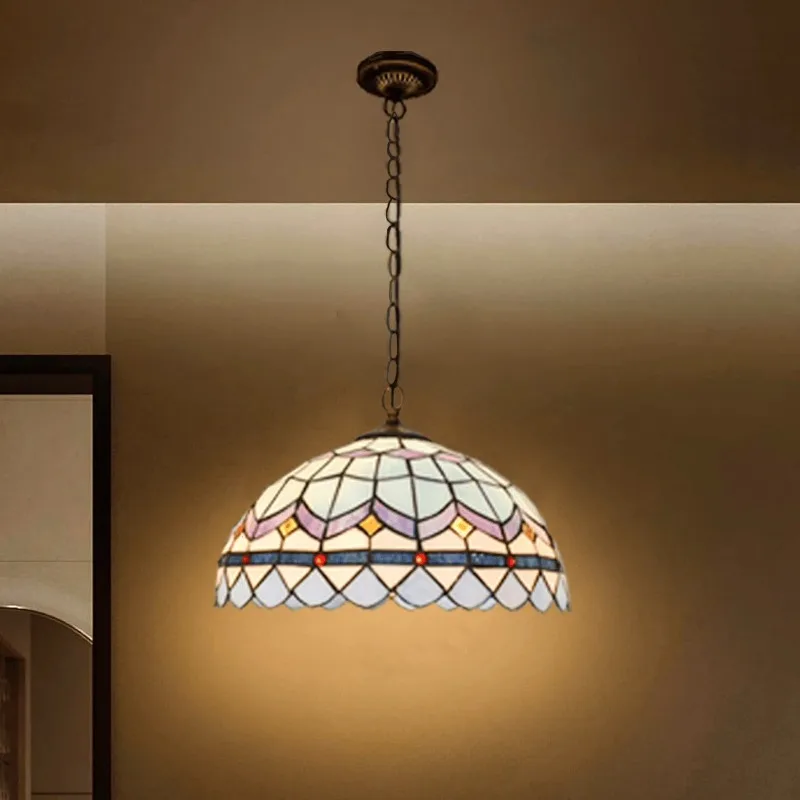 European Mediterranean style restaurant chandelier Pastoral bar counter Old Shanghai French atmosphere Baroque chandelier