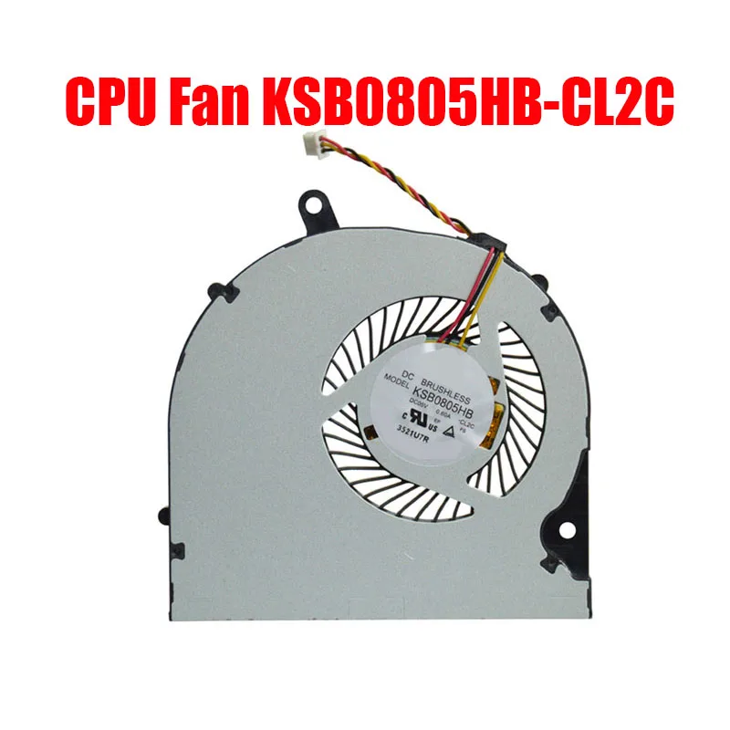 

Laptop CPU Fan For Toshiba For Satellite P50-B P50T-B P55-B P55T-B KSB0805HB-CL2C DC5V 0.6A New