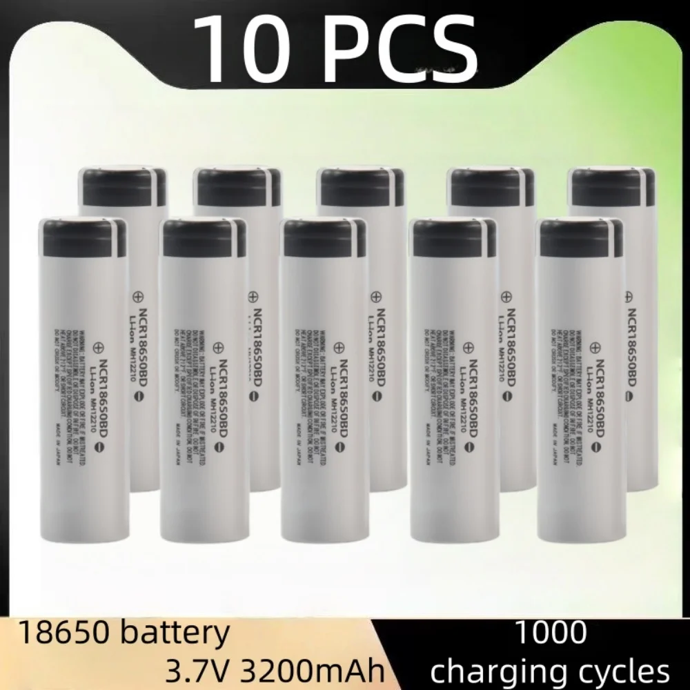 2025 18650 Charger 3.7V Rechargeable Battery 3200mAh 10A 18650 Battery Lithium Ion Power Battery for Electric Tool