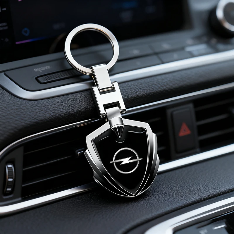 1/2pcs Car Keyring Holder Metal Keychain Ring Pendant For Opel Corsa Astra Insignia Vectra Zafira Meriva Mokka Grandland Vivaro