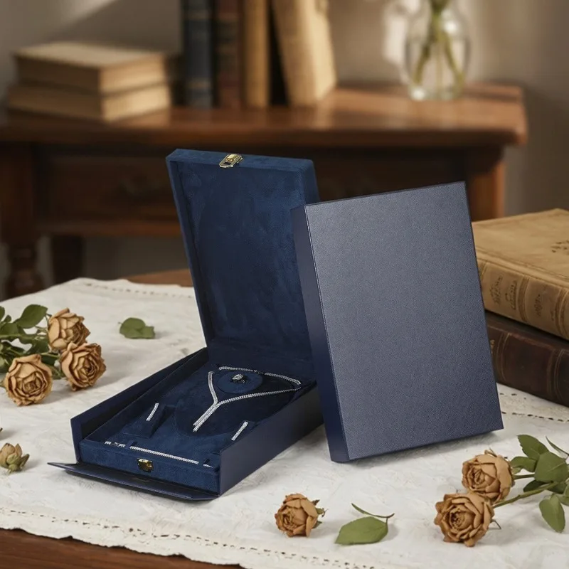 Portable Jewelry Box Minimalist Modern Luxury Jewelry Box Multifunctional Necklace Bracelet Display Cases Women Earrings Case
