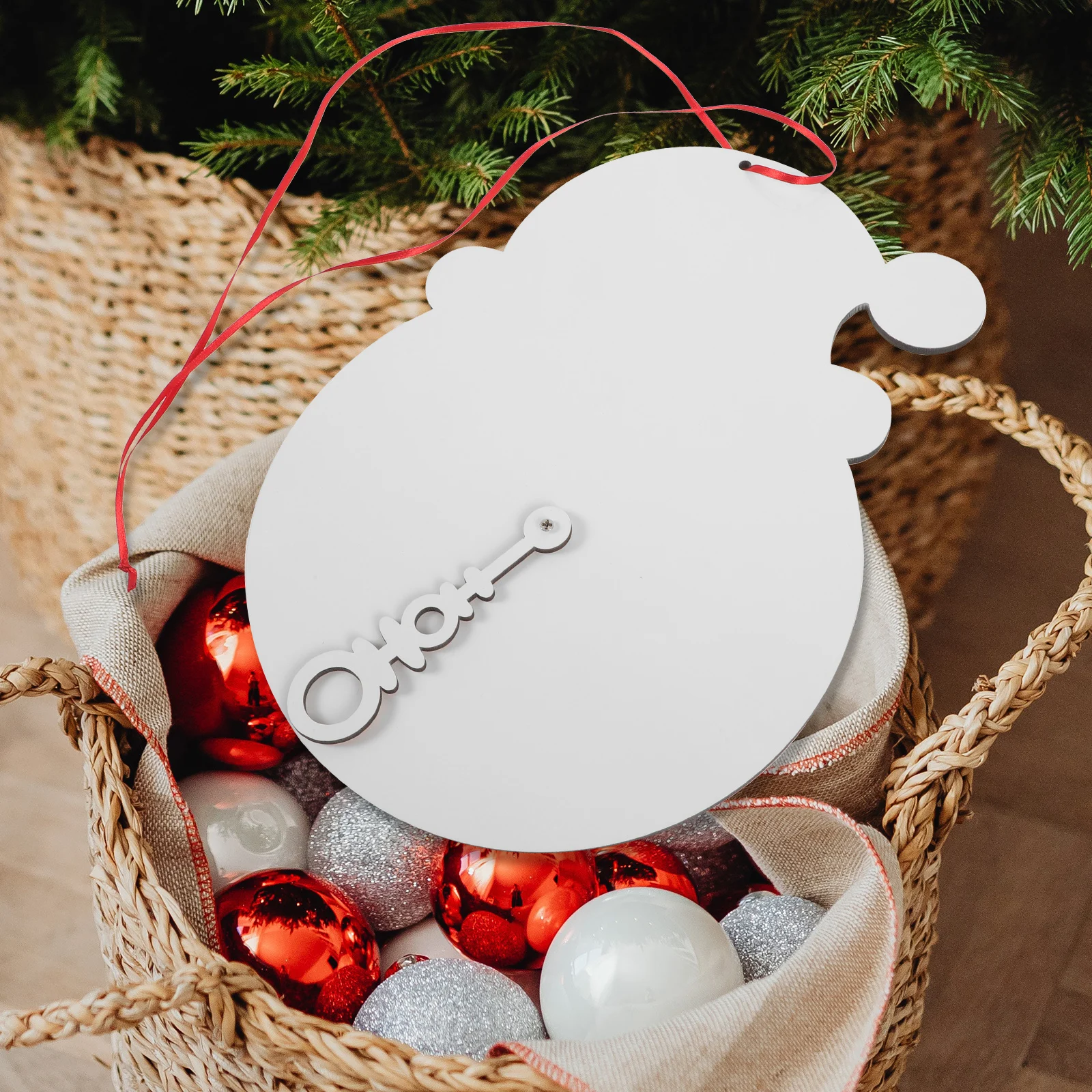 

Christmas Countdown 300x223mm Acrylic Countdown Decoration Single White Acrylic Advent Decor Desktop Ornament Christmas Decors
