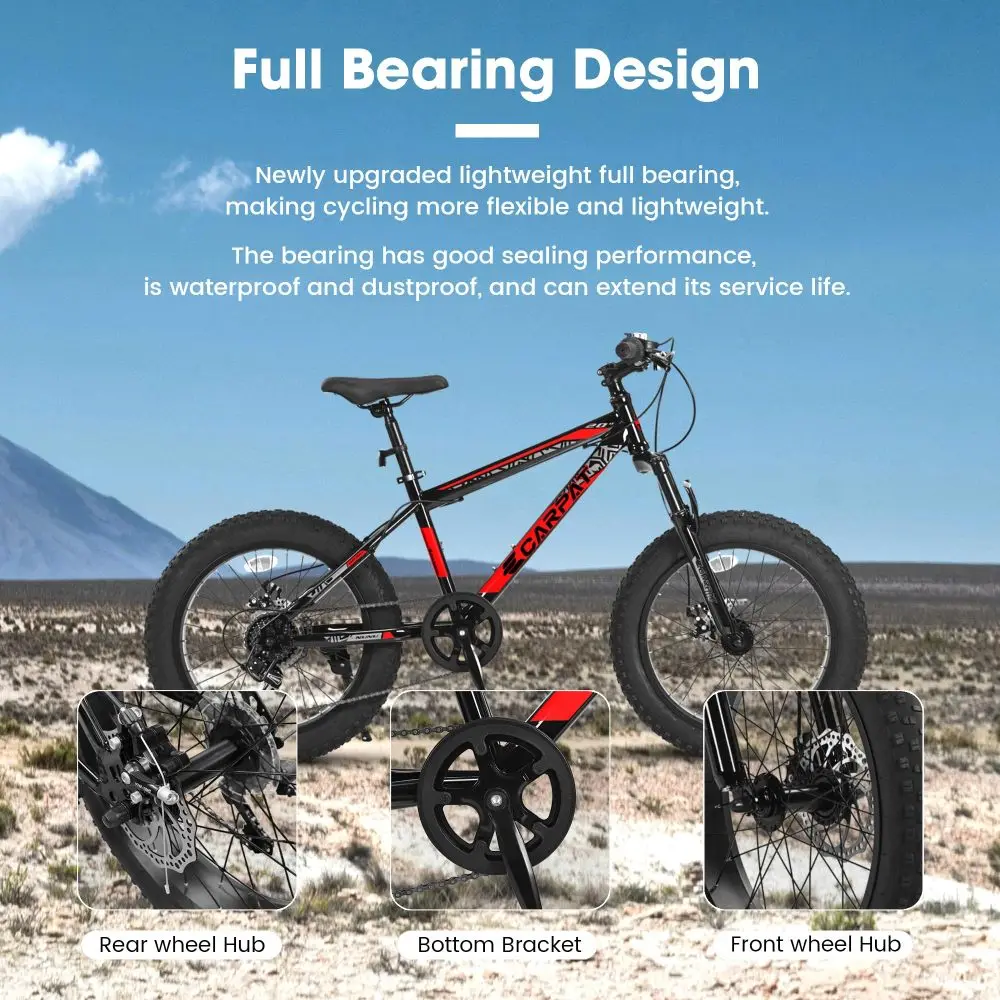 Mountain Biking Kids - 20 Inch Kids Teenagers Mountain Bike,