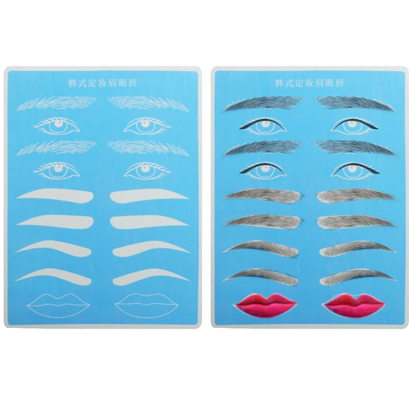 1 Stuks Microblading Wenkbrauw Praktijk Huid Siliconen Tattoo Accessoires Rubber Beginnende Make-Up Trainning Nep Huid Beginner Benodigdheden