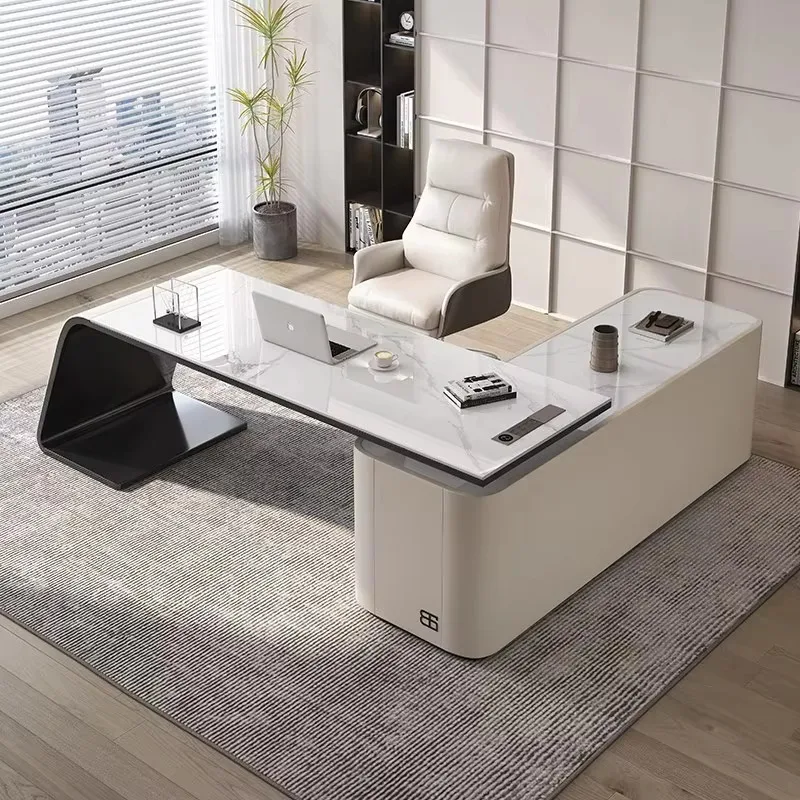 Upgrade Reception Computer Desk Aesthetic Luxury Writing Modern Study Office Desk Standing Specialty Mesa Ordenador Furniture