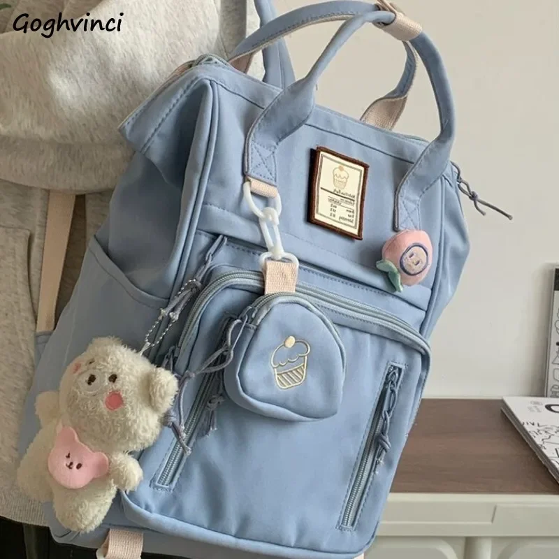 Preppy Casual Backpack Women Japanese Large Capacity School Bags Handbags Travelling Harajuku Students Ins Streetwear Chic New