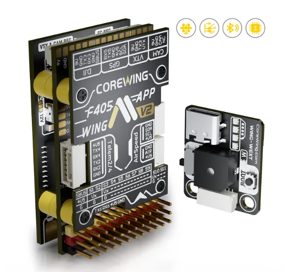 COREWING F405 WING APP V2 2-6S ICM42688 Flight Controller For Fixed Wing Ardupilot RC FPV Drones
