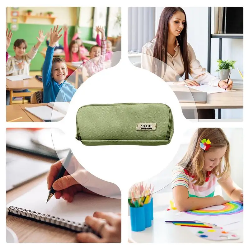 Large Pencil Pouch Students Stationery Organizer Bag Compartments Pencil Case School Supplies Pencil Pouch Bag For Students