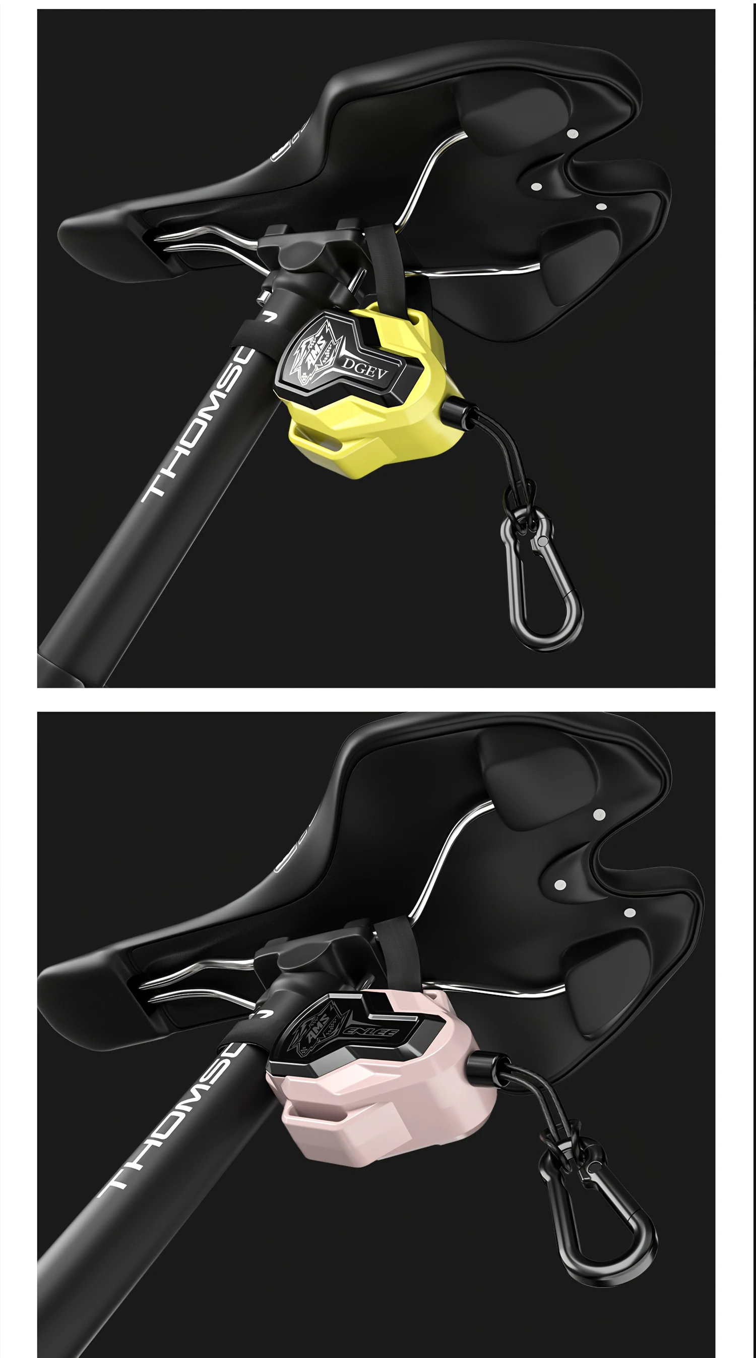 DGEV Einziehbares Fahrrad-Zugseil mit Haken, starkes Sicherheits-MTB-Anhängerseil, Outdoor-Werkzeug – Detail 9
