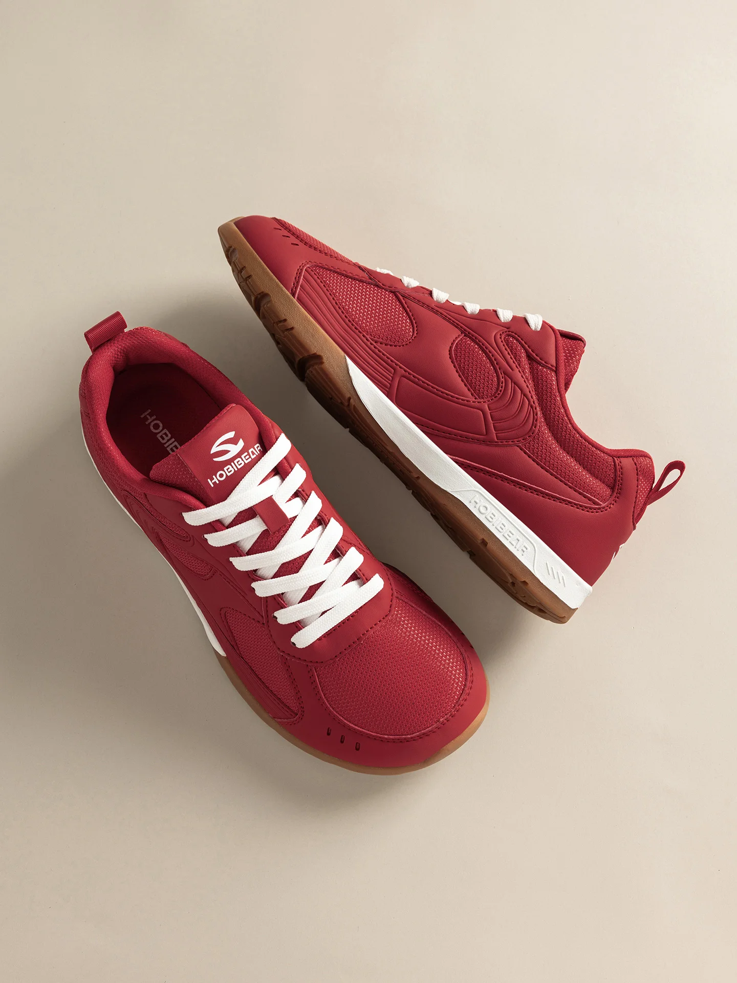 HOBIBEAR Herren-Sneaker mit breiter Zehenbox, leichte Schnür-Tennisschuhe, atmungsaktives Mesh, rutschfeste Freizeit-Wanderschuhe für Unisex – Detail 13