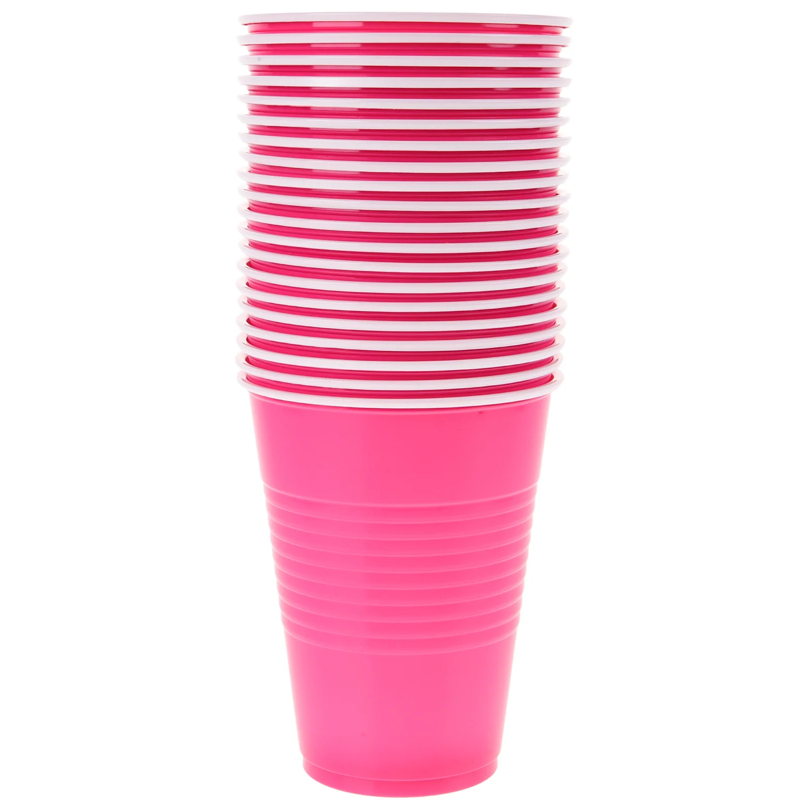20 pçs copo de festa descartável decoração de aniversário (rosa vermelha 16oz plástico 20 pçs) copos de água multi-função copos de suco bebida