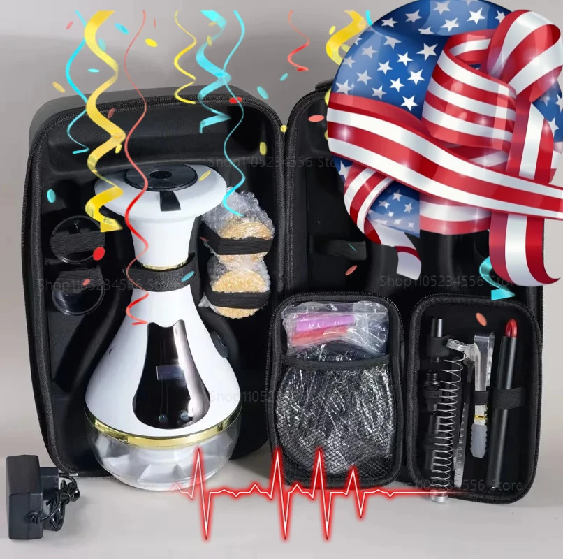 

Электрический кальян без угля, портативный, перезаряжаемый, с умным LED-дисплеем, быстрый нагрев