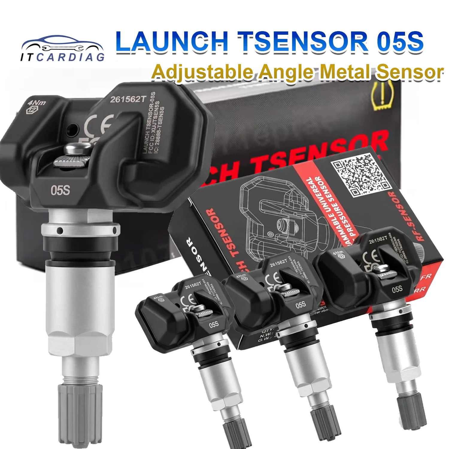 2026 LAUNCH X431 2In1 TPMS Sensor TSENSOR-05S 315 & 433MHz Automotive Car Tire Pressure Repair Tool Support Sensor Programming