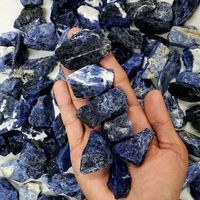 Natural Raw Blue Sodalite Rough Stones Crystal Rocks Energy Mineral Home Decoration