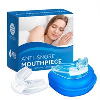 Anit-Snore Mouthpiece Soft Silicone Portable Anti Snore Device That Work Sleep Stop Apnea Mouth Guard Stopper For Men Women