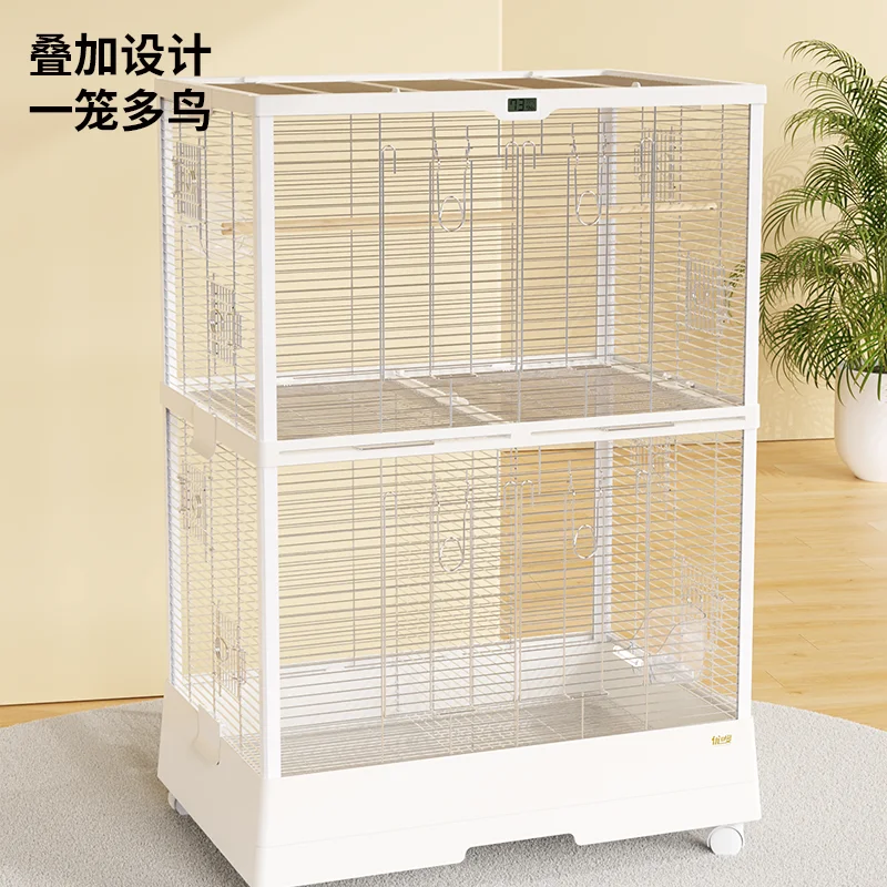 Клетка для птиц Parrot из нержавеющей стали 304, большая, для домашнего использования, Xuanfeng 700, вилла-клетка, можно ставить в несколько уровней и регулировать по высоте
