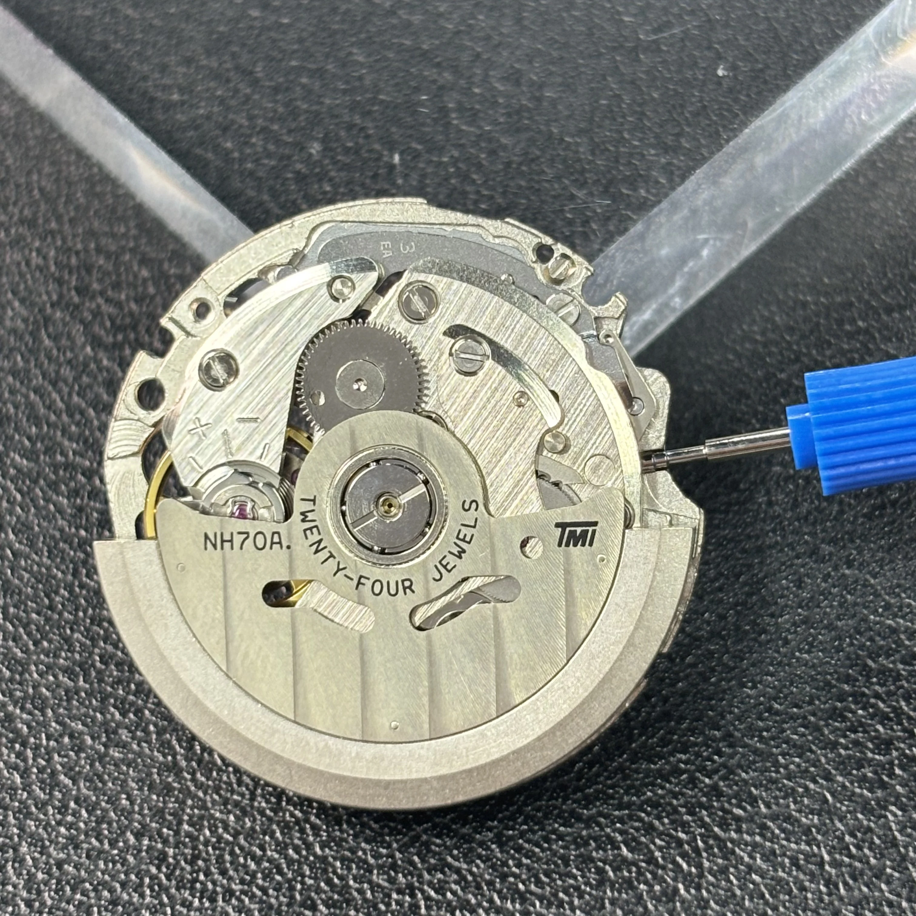 Japão genuíno 24 jóias nh70 nh70a movimento mecânico mecanismo de esqueleto modificação relógio automático substituir movimento nh70 mod