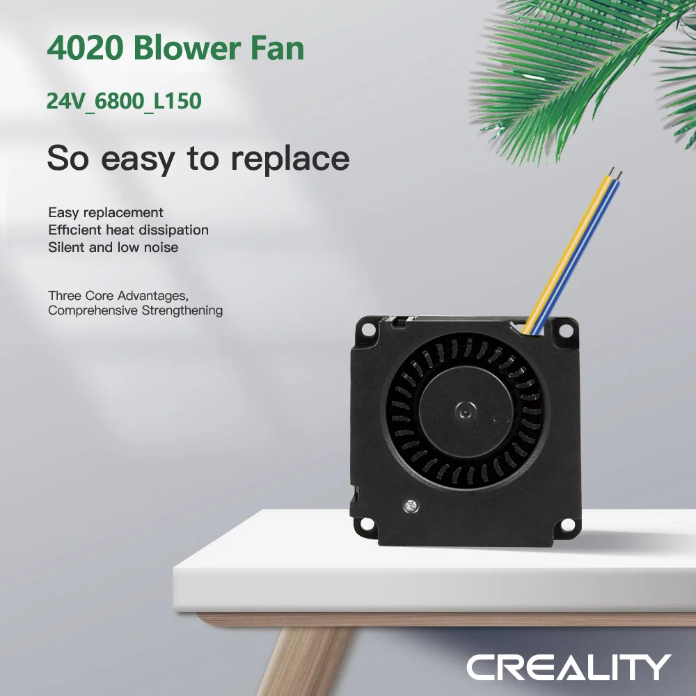 

CREALITY Blower Fan 4020 24V_6000_L150 Easy replacement Efficient heat dissipation Silent and low noise Brand New Original Parts