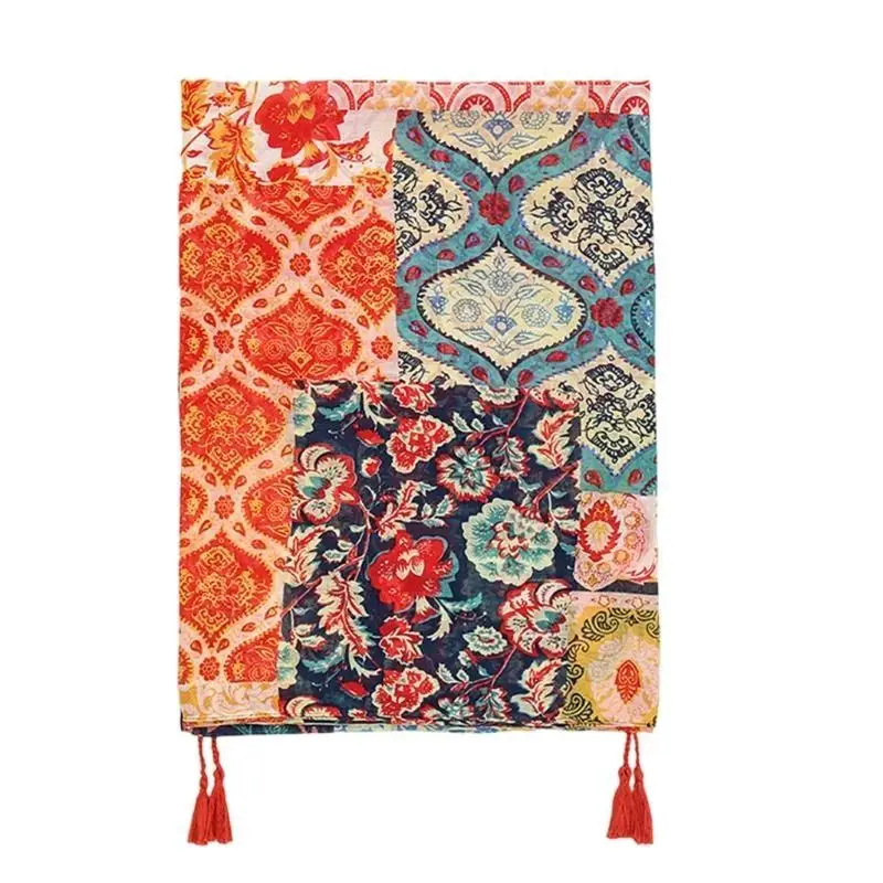 

39BB Floral Headscarf, Versatile and Soft, Suitable for Daily Outfit Outdoor Activity