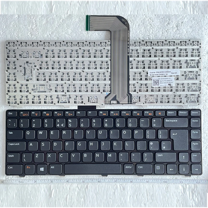 US/RU/SP/FR/AR/UK Keyboard For DELL Vostro V1440 V1450 v2420 2520 V3350 V131D Inspiron 7520 7420 15RR-3518 5520 14Z-N411Z