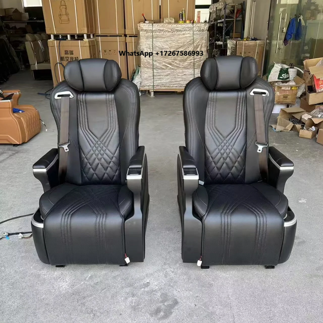 Modified Electric Luxury Auto Seat with Swivel Function for Hiace Sienna Voxy Granvia Interior Seats
