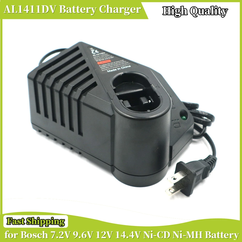 

1411DV Ni-CD Ni-MH Battery Charger for Bosch 7.2V 9.6V 12V 14.4V Battery GSR7.2 GSR9.6 GSR12 GSR14.4 Electrical Drill