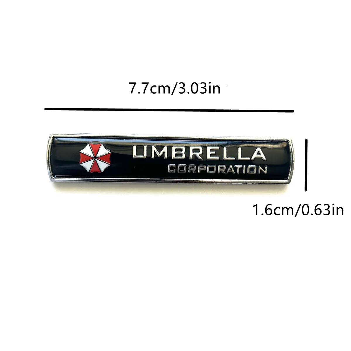 Resident Evil Umbrella metal car logo suitable for body trunk tail side sticker decorative accessories