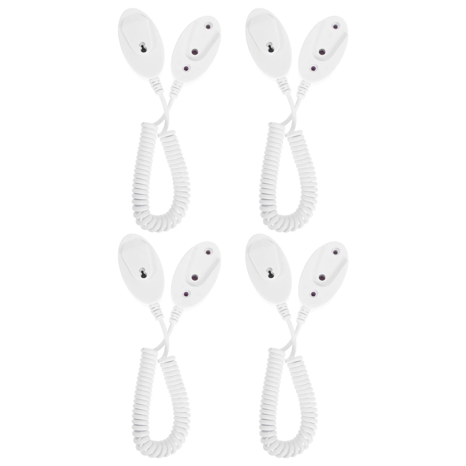 

4pcs Anti-Lost Rope Hook For Remote Control Lanyard Tether Holder Retractable Security Cable Leash Universal Plastic Tool