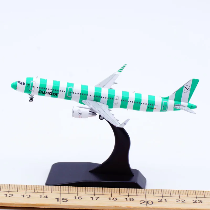 XX40121 Alloy Collectible Plane Gift JC Wings 1:400 Condor Airlines Airbus A321 Diecast Aircraft Jet Model D-AIAC With Stand