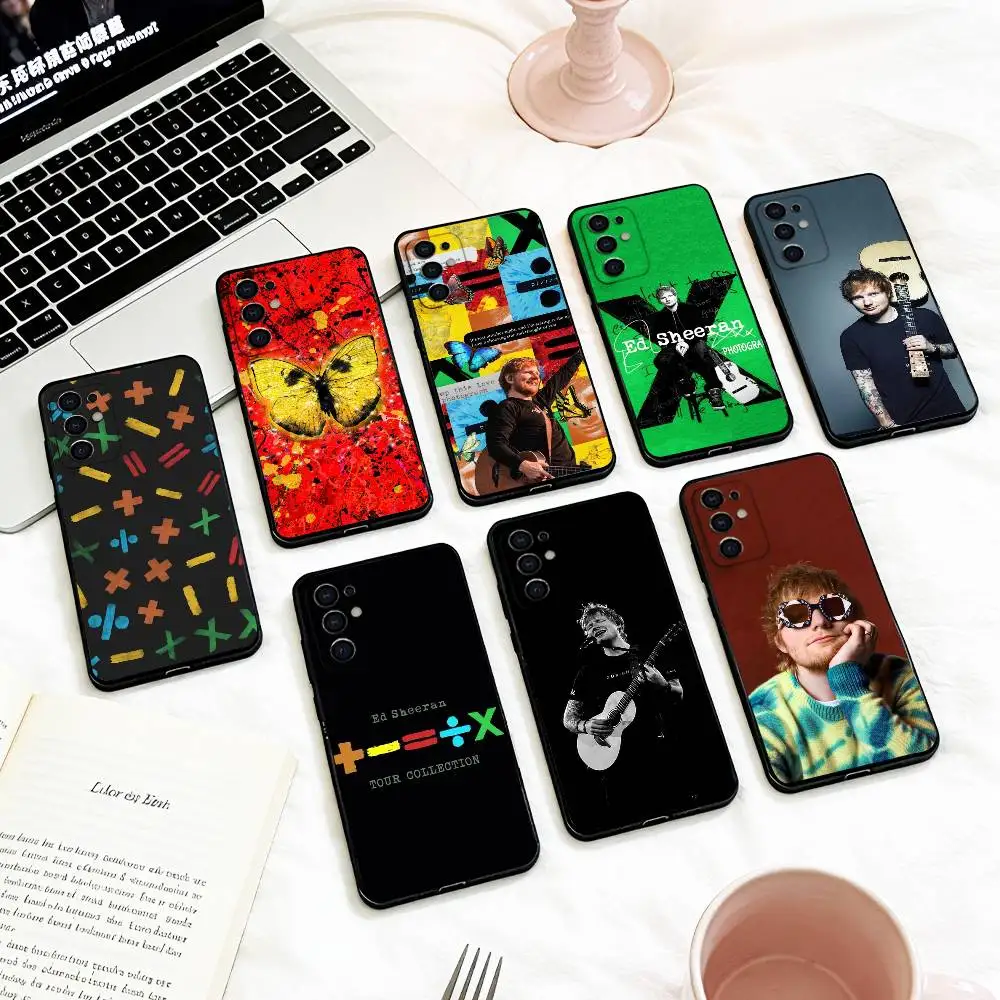 

Stylish Singer E-Ed S-Sheeran Phone Case For Samsung S 25,24,23,22,30,21,10,9,Ultra,Plus,Lite,FE,4,5 G Soft Black Case
