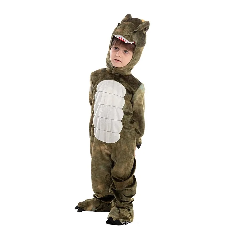 Tyrannosaurus Rex traje para crianças, traje de dinossauro para Halloween, festa, jardim de infância, desempenho e palco, novo