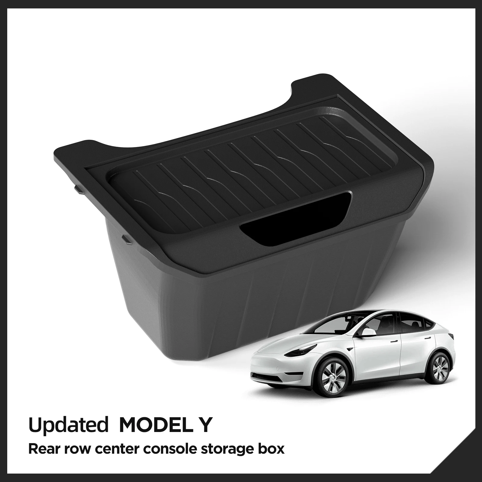 Per Tesla Model Y scatola portaoggetti per sedile posteriore sotto la presa d\'aria custodia per pattumiera Organizer accessori per interni auto 2024