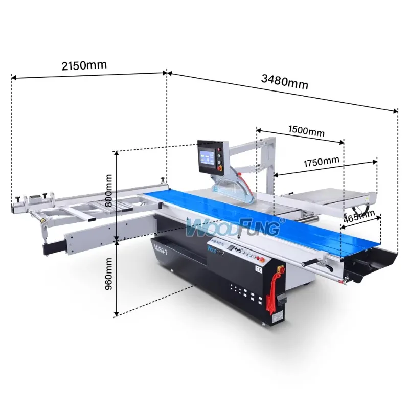 Woodwork Tools Mini Portable Hand Held Wood Cutting Machine Small Panel Saw MJ09 CNC Panel Saw Machine MJ90-2