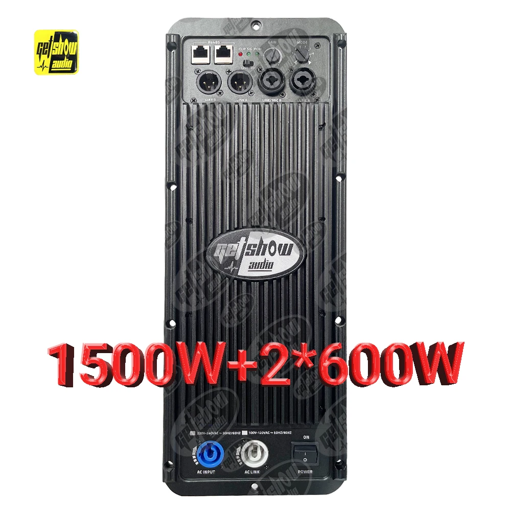 1500W+600W+600W 3 Way Amplifier Module Professional Speaker Plate Amplifier Class D with DSP