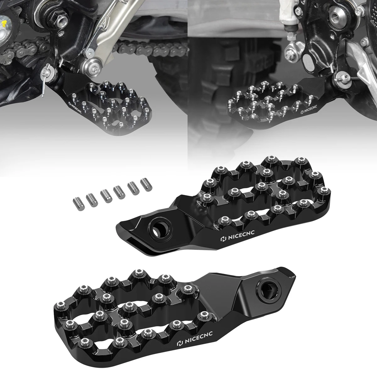 

For 2024 KTM EXC 300 EXC EXC-F XCW XCF-W XWF 150 200 250 300 350 400 450 500 Offset Foot Peg Footrests SX SXF XC XCF 2023-2024