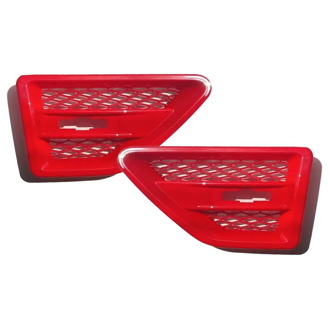 

1 Pair Side Fender Air Vent Grill Cover Trim Fit for Land Rover Freelander 2 LR2 2006-2016 Red ABS
