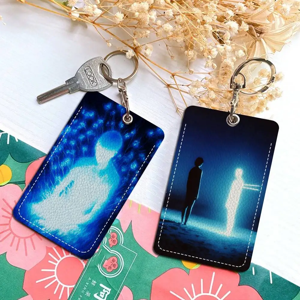 شعبية أناقة INS نمط الأزرق ساعة شارة حامل المفاتيح للبنك الأعمال حامل بطاقة العمل بطاقة الطالب بطاقة واقية