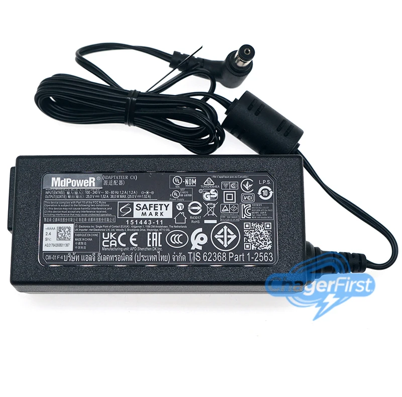 25V 1.52A DA-38A25 Soundbar AC Adapter For LG SL7Y SL8Y SL8YG SL3D SHC4 SN8YG SN7Y SN7R SN6Y SN5Y SLM6Y SLM4R SLM3D Soundbar